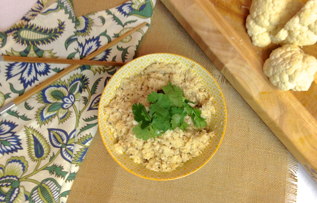 Cauliflower Coconut & Coriander "Rice"