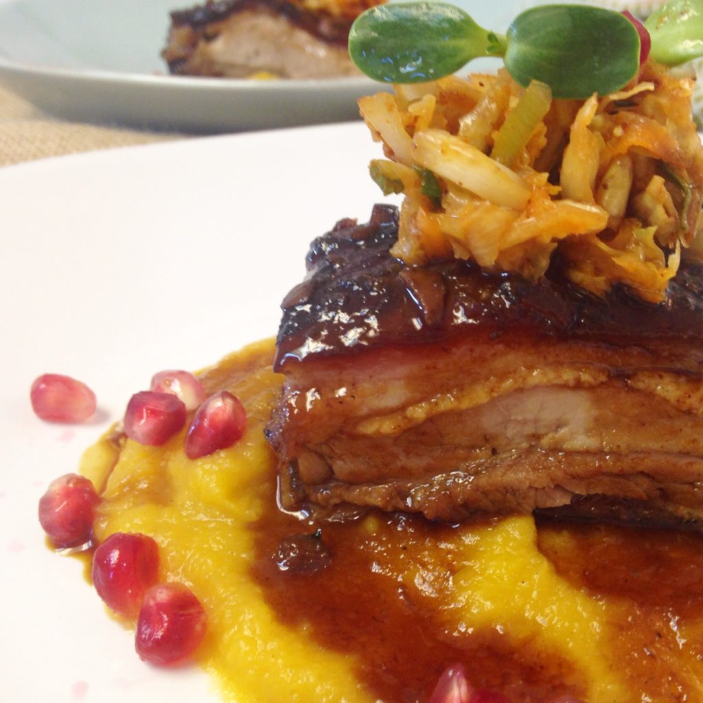 Pomegranate Pork Belly (from The Paleo Chef)