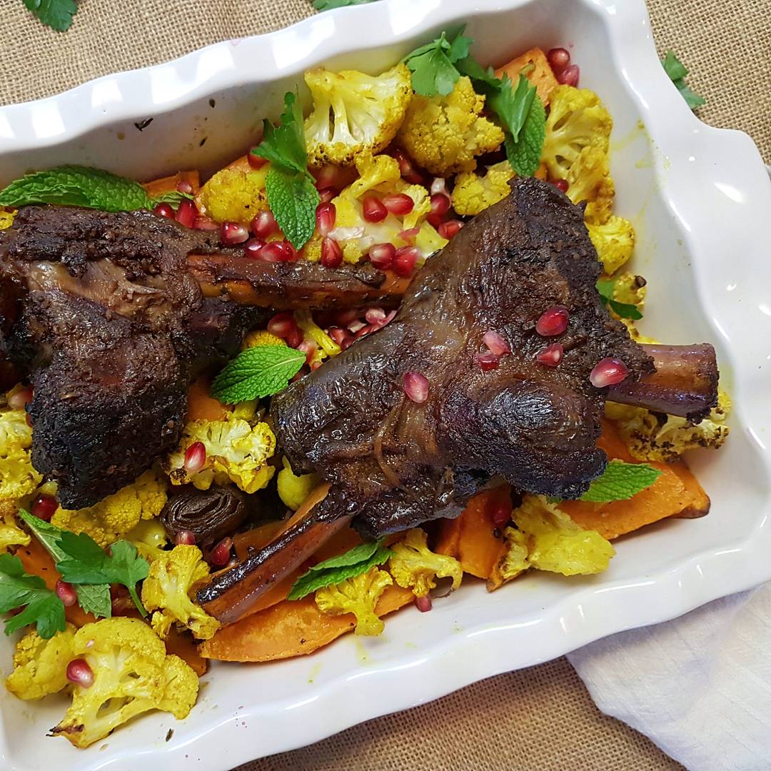 Moroccan Braised Lamb Shank